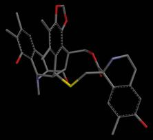 Anti-tumor drug ecteinascidin 743 (ET-743), structure without hydrogens 04